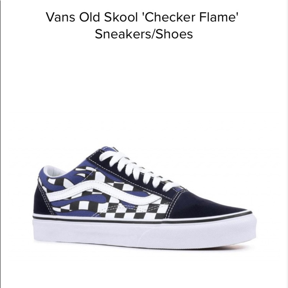 VANS Old School Suede Lace-Up Checkered Skate Snks